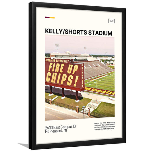 Kelly Shorts Stadium Print, Stadium Art, Gifts for him, Sport Art, Framed Art Print Wall Decor
