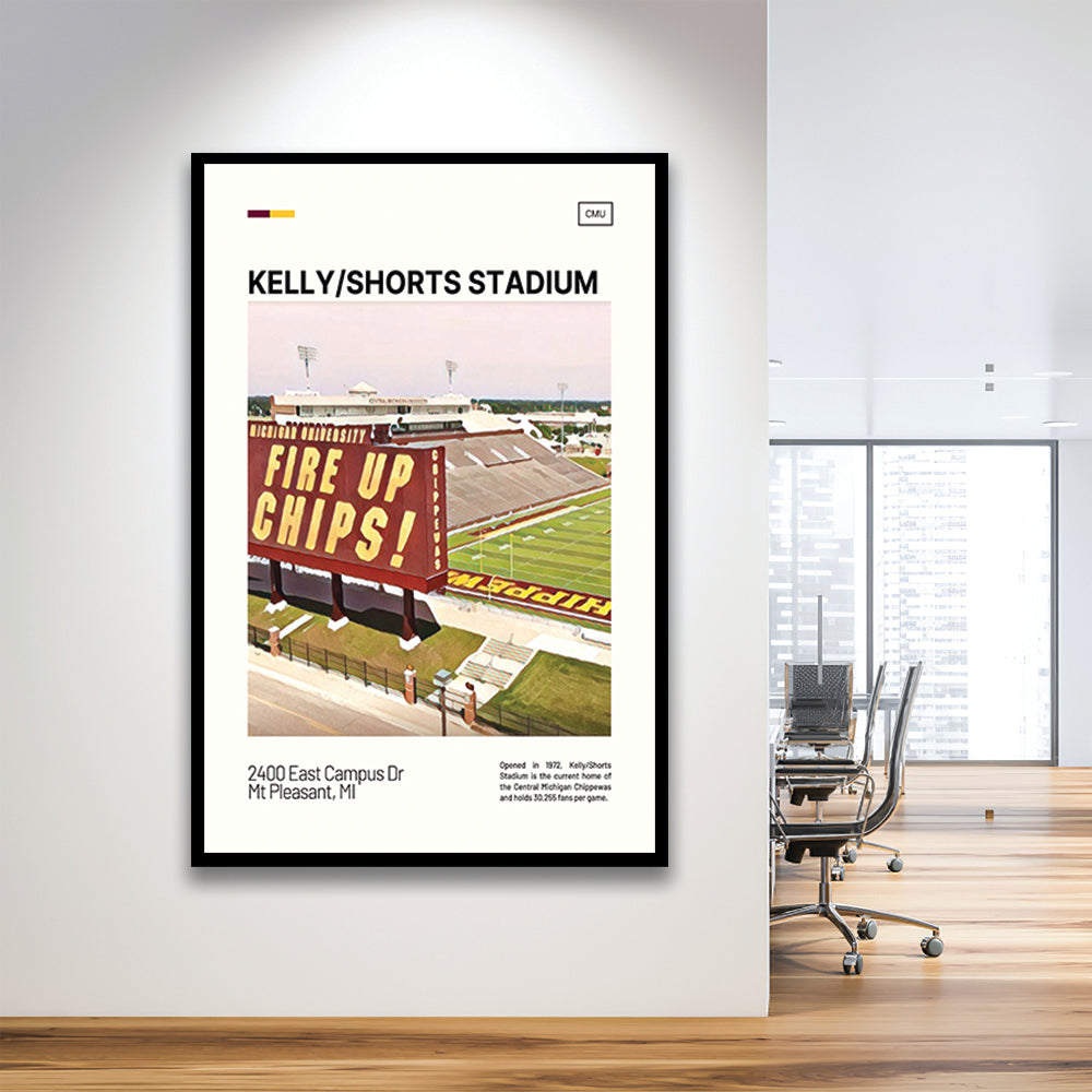 Kelly Shorts Stadium Print, Stadium Art, Gifts for him, Sport Art, Framed Art Print Wall Decor
