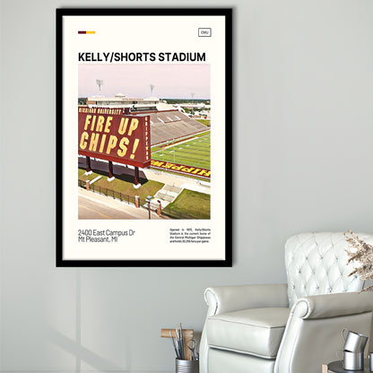 Kelly Shorts Stadium Print, Stadium Art, Gifts for him, Sport Art, Framed Art Print Wall Decor