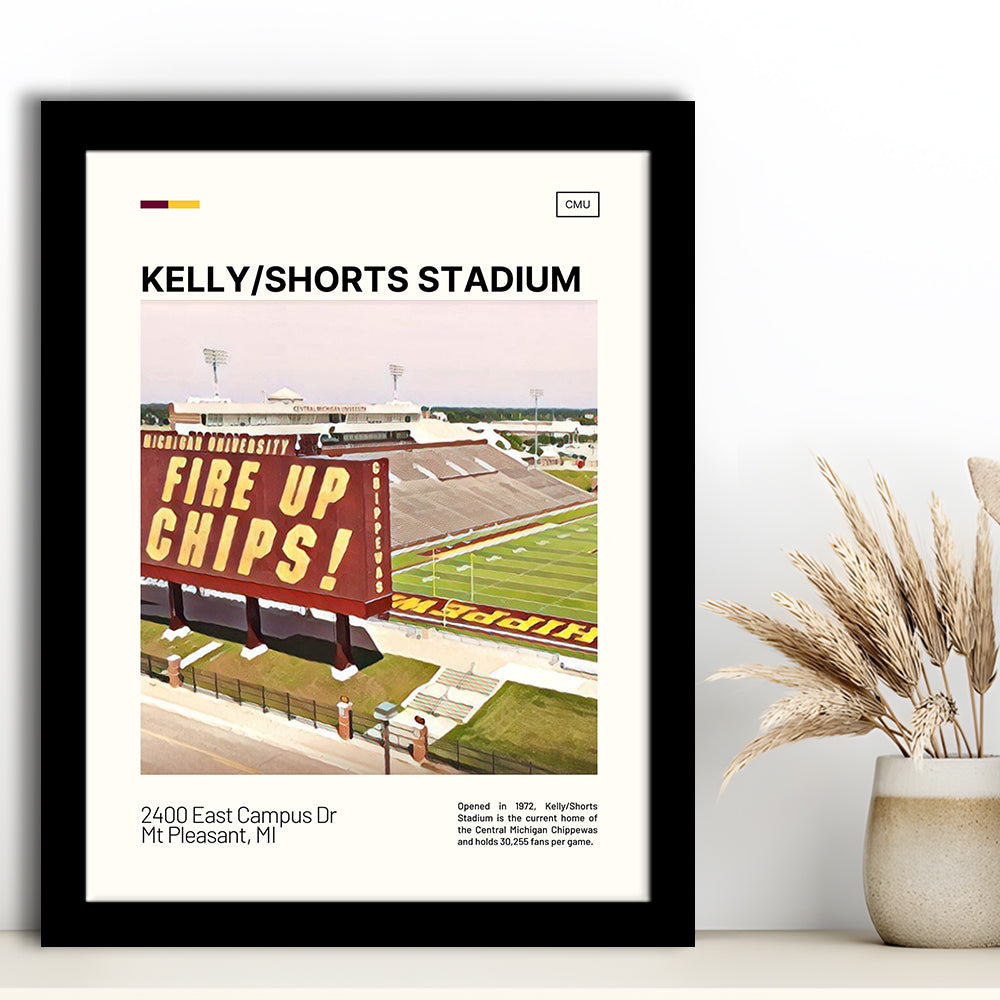 Kelly Shorts Stadium Print, Stadium Art, Gifts for him, Sport Art, Framed Art Print Wall Decor