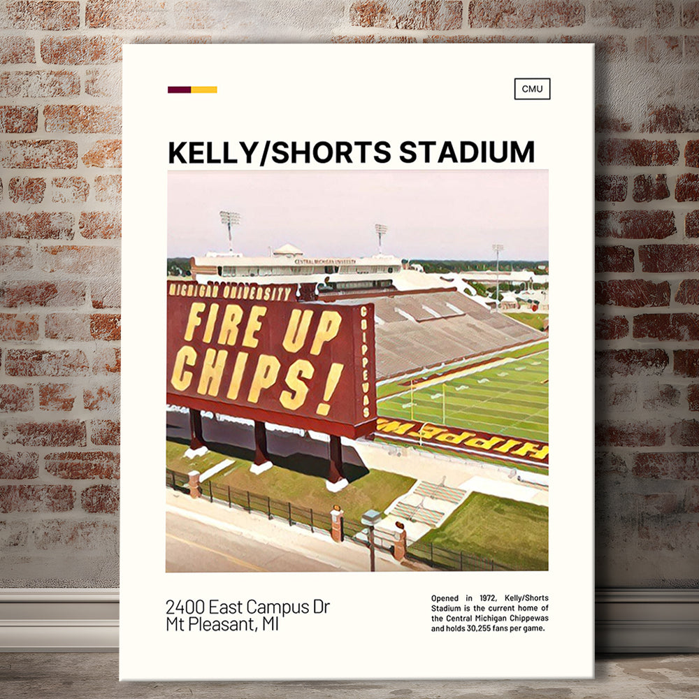 Kelly Shorts Stadium Print, Stadium Canvas Art, Fan Gifts, Sport Art, Canvas Print Wall Art