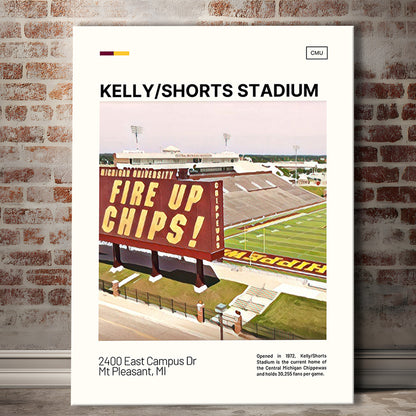 Kelly Shorts Stadium Print, Stadium Canvas Art, Fan Gifts, Sport Art, Canvas Print Wall Art