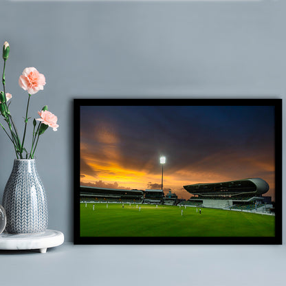 Kensington Oval, Stadium Canvas, Sport Art, Gift for him, Framed Art Print Wall Decor, Picture Framed