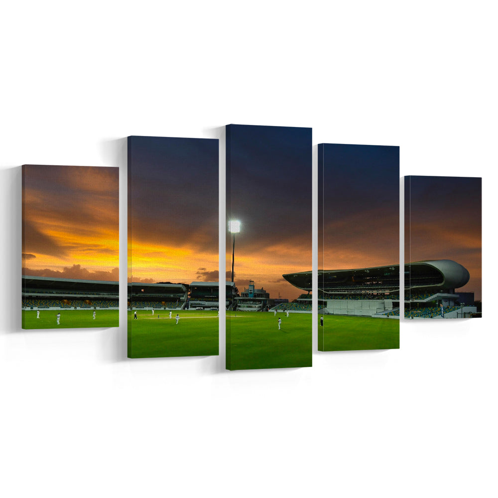 Kensington Oval, Stadium Canvas, Sport Art, Gift for him, 5 Panel, Large Canvas, Canvas Print Wall Art