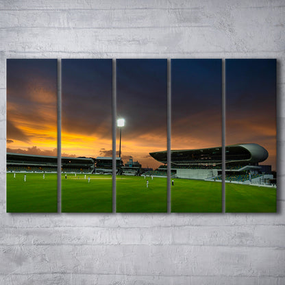 Kensington Oval, Stadium Canvas, Sport Art, 5 Panel B, Extra Large Canvas, Canvas Print Wall Art