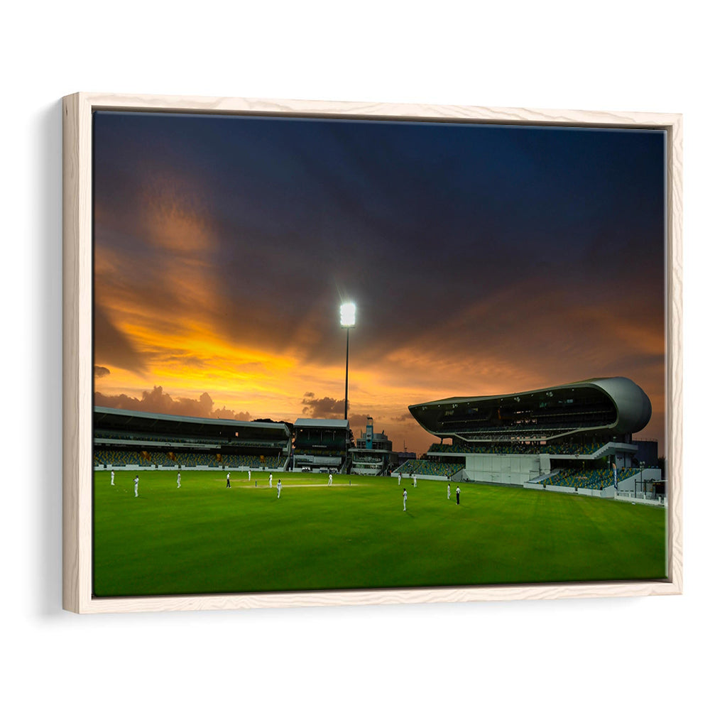 Kensington Oval, Stadium Canvas, Sport Art, Framed Canvas Print Wall Art, Floating Frame