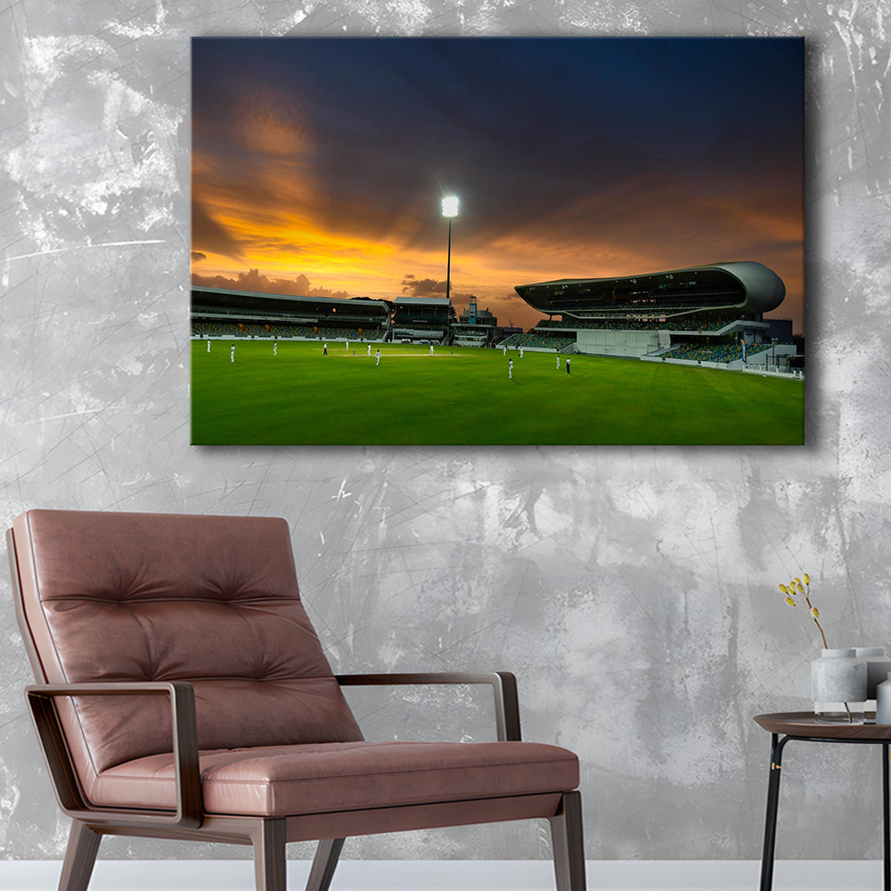 Kensington Oval, Stadium Canvas, Sport Art, Gift for him, Man Cave Decor, Art Print, Canvas Print Wall Art