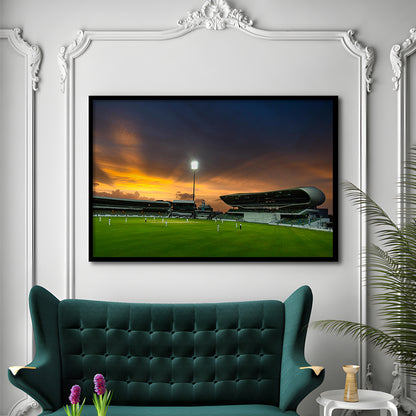 Kensington Oval, Stadium Canvas, Sport Art, Gift for him, Framed Art Print Wall Decor, Picture Framed