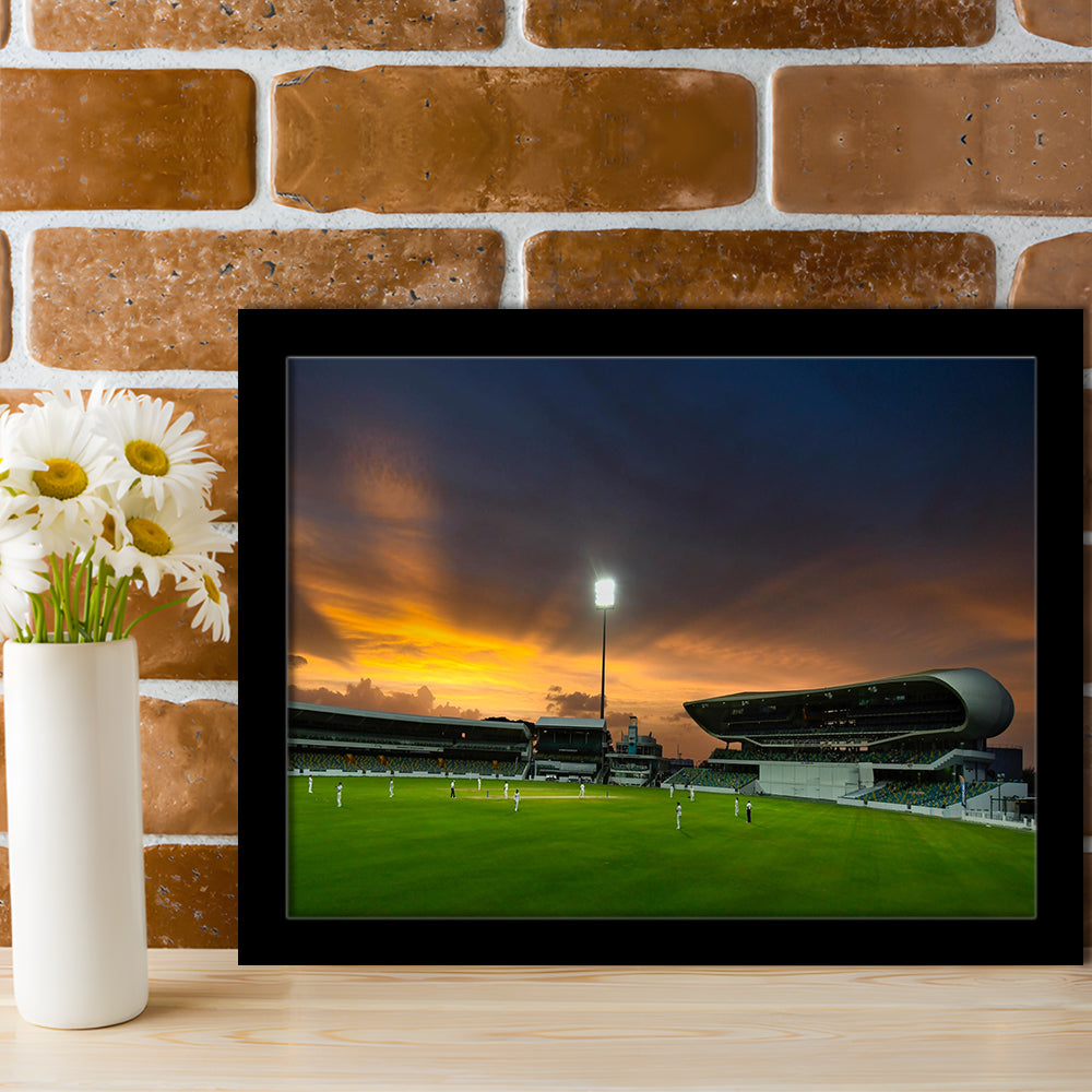 Kensington Oval, Stadium Canvas, Sport Art, Gift for him, Framed Art Print Wall Decor, Picture Framed