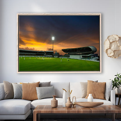 Kensington Oval, Stadium Canvas, Sport Art, Framed Canvas Print Wall Art, Floating Frame