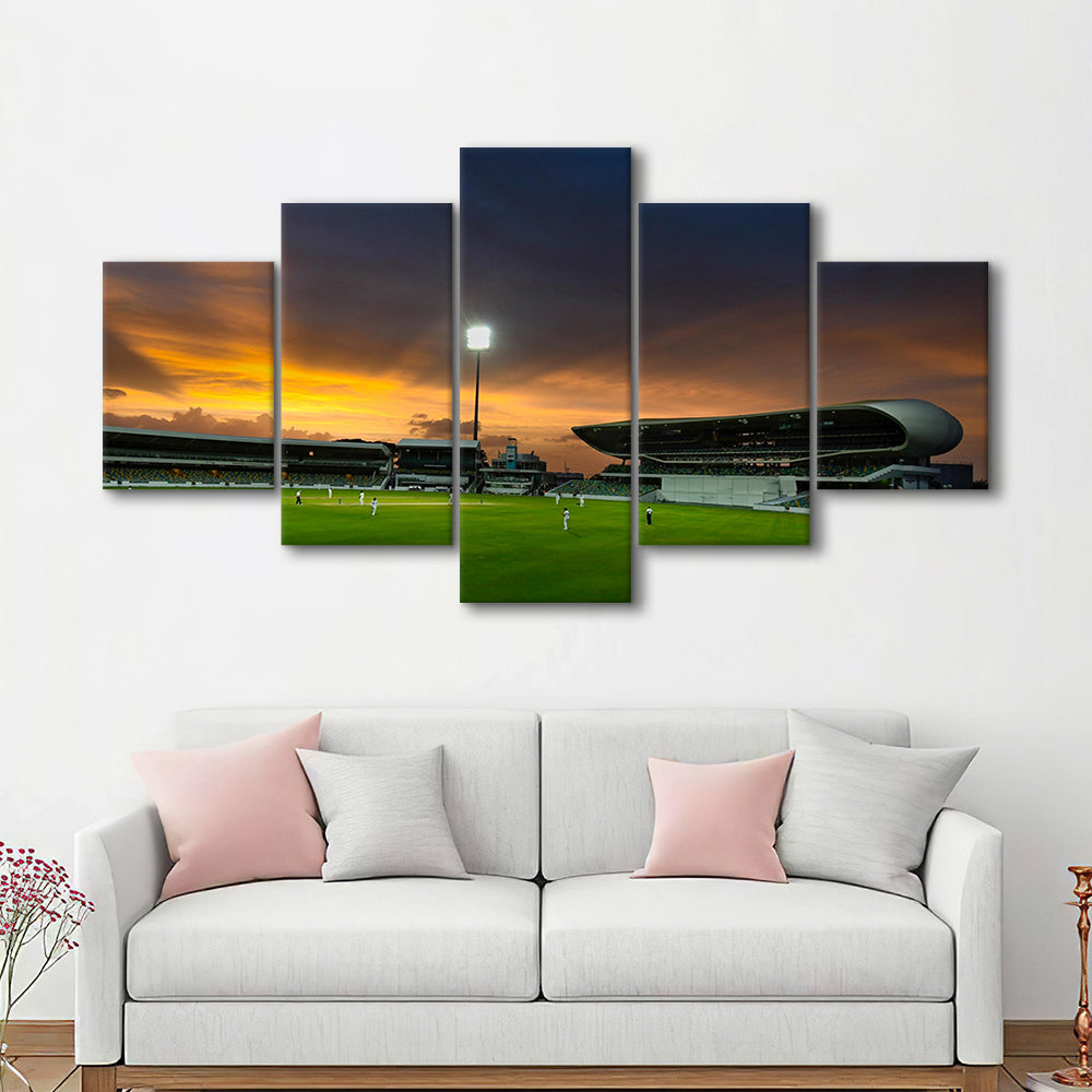 Kensington Oval, Stadium Canvas, Sport Art, Gift for him, 5 Panel, Large Canvas, Canvas Print Wall Art