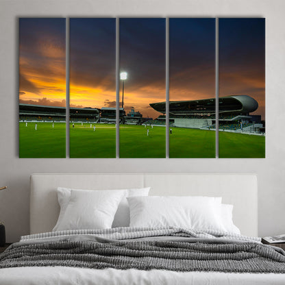 Kensington Oval, Stadium Canvas, Sport Art, 5 Panel B, Extra Large Canvas, Canvas Print Wall Art