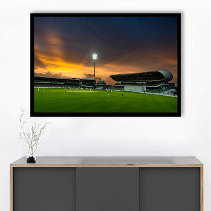 Kensington Oval, Stadium Canvas, Sport Art, Gift for him, Framed Art Print Wall Decor, Picture Framed