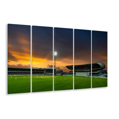 Kensington Oval, Stadium Canvas, Sport Art, 5 Panel B, Extra Large Canvas, Canvas Print Wall Art