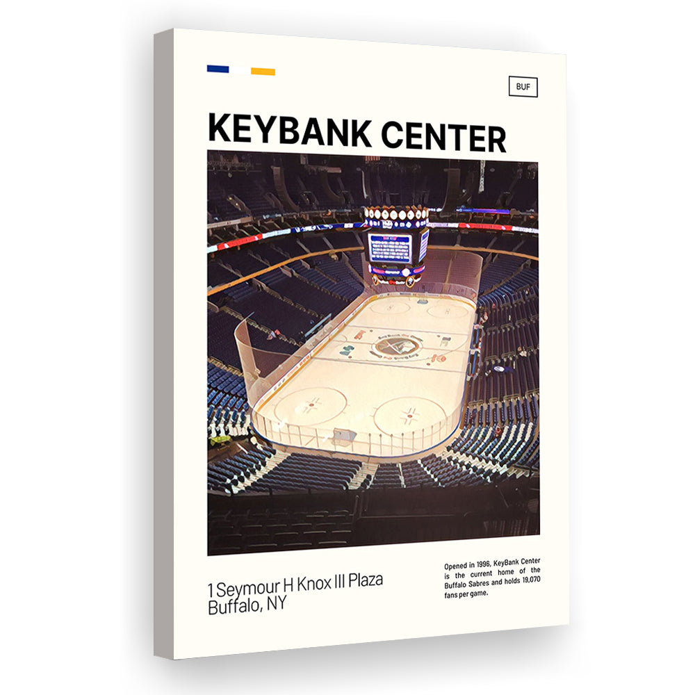 KeyBank Center Print, Buffalo Sabres Stadium Canvas Art, Fan Gifts, Sport Art, Canvas Print Wall Art
