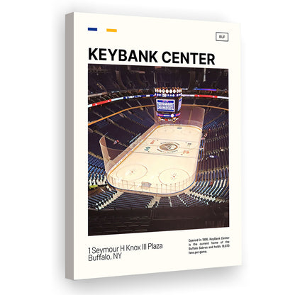 KeyBank Center Print, Buffalo Sabres Stadium Canvas Art, Fan Gifts, Sport Art, Canvas Print Wall Art