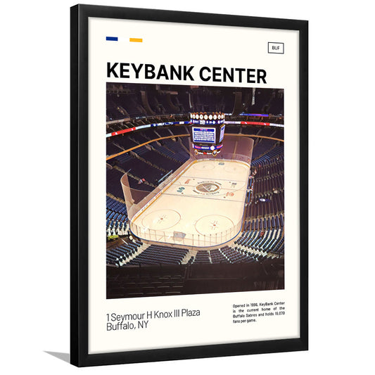 KeyBank Center Print, Buffalo Sabres Stadium Art, Gifts for him, Sport Art, Framed Art Print Wall Decor