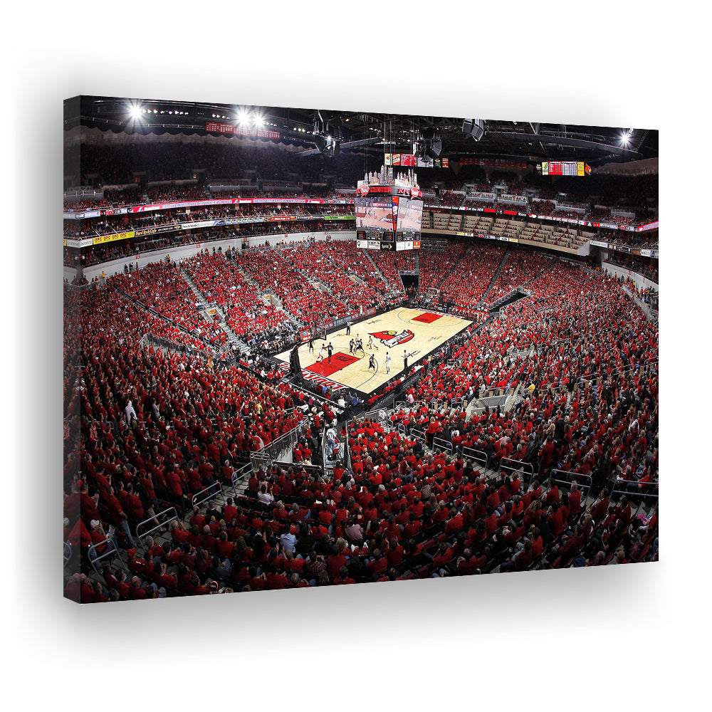 Kfc Yum Center Louisville, Stadium Canvas, Sport Art, Gift for him, Man Cave Decor, Art Print, Canvas Print Wall Art