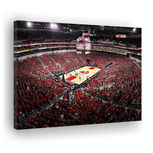 Kfc Yum Center Louisville, Stadium Canvas, Sport Art, Gift for him, Man Cave Decor, Art Print, Canvas Print Wall Art