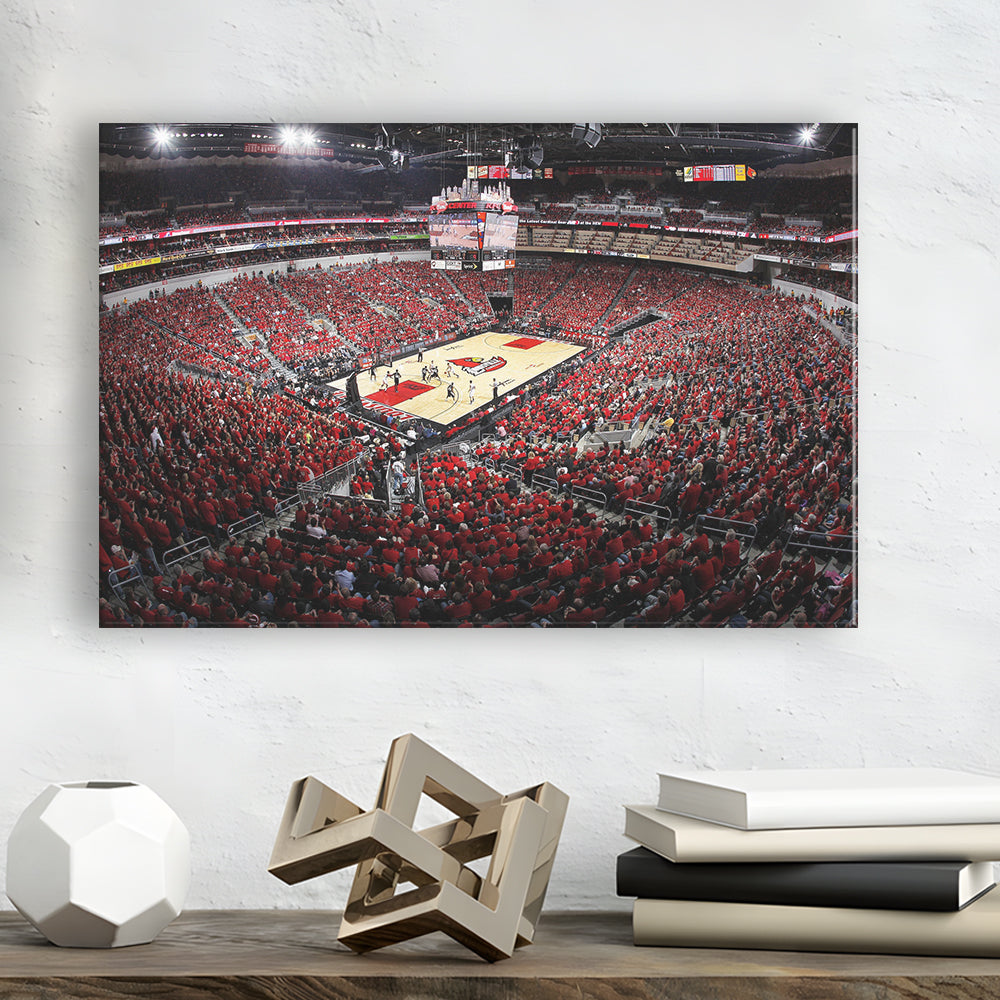 Kfc Yum Center Louisville, Stadium Canvas, Sport Art, Gift for him, Man Cave Decor, Art Print, Canvas Print Wall Art