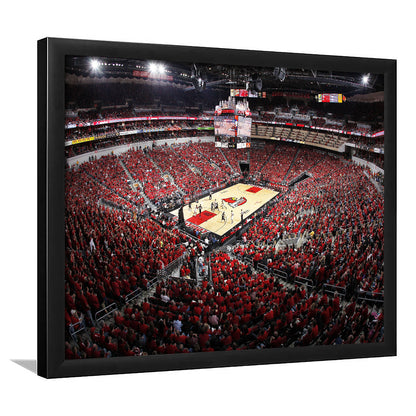 Kfc Yum Center Louisville, Stadium Canvas, Sport Art, Gift for him, Framed Art Print Wall Decor, Picture Framed