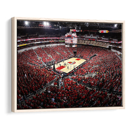 Kfc Yum Center Louisville, Stadium Canvas, Sport Art, Framed Canvas Print Wall Art, Floating Frame