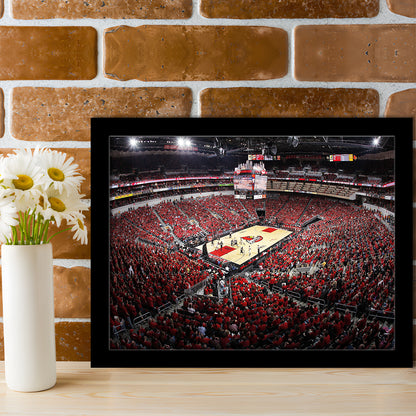 Kfc Yum Center Louisville, Stadium Canvas, Sport Art, Gift for him, Framed Art Print Wall Decor, Picture Framed