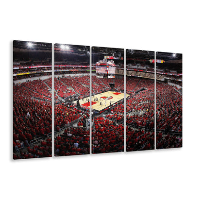 Kfc Yum Center Louisville, Stadium Canvas, Sport Art, 5 Panel B, Extra Large Canvas, Canvas Print Wall Art