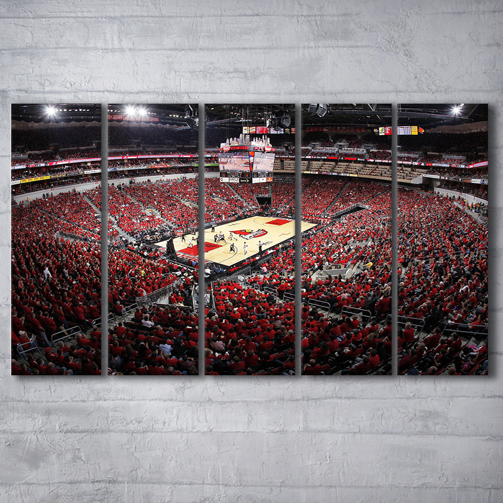 Kfc Yum Center Louisville, Stadium Canvas, Sport Art, 5 Panel B, Extra Large Canvas, Canvas Print Wall Art