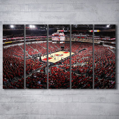 Kfc Yum Center Louisville, Stadium Canvas, Sport Art, 5 Panel B, Extra Large Canvas, Canvas Print Wall Art