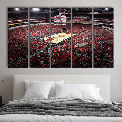 Kfc Yum Center Louisville, Stadium Canvas, Sport Art, 5 Panel B, Extra Large Canvas, Canvas Print Wall Art