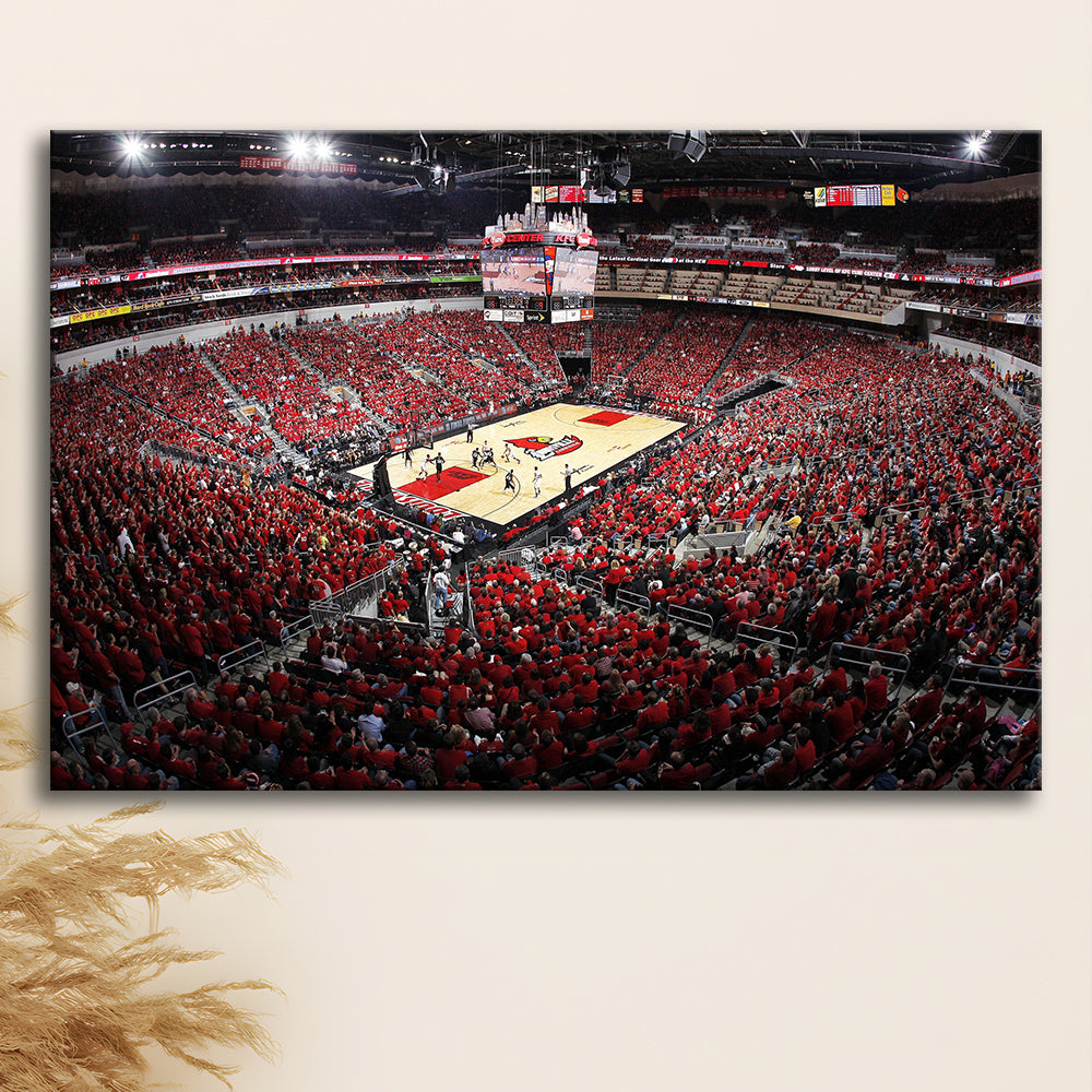 Kfc Yum Center Louisville, Stadium Canvas, Sport Art, Gift for him, Man Cave Decor, Art Print, Canvas Print Wall Art