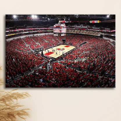 Kfc Yum Center Louisville, Stadium Canvas, Sport Art, Gift for him, Man Cave Decor, Art Print, Canvas Print Wall Art