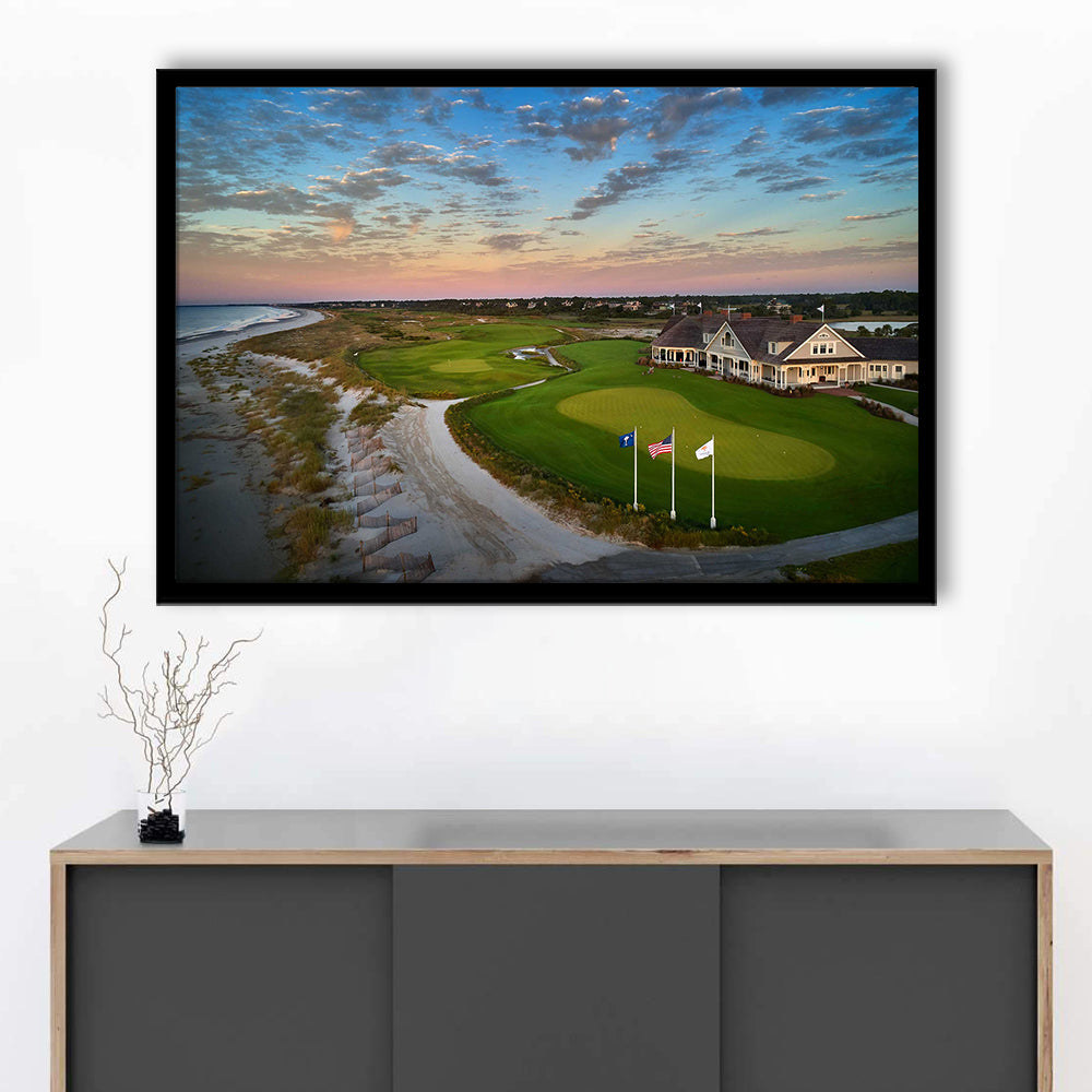 Kiawah Island Golf Resort Ocean Course, Kiawah Island, South Carolina, Framed Art Print Wall Decor, Picture Framed