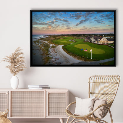 Kiawah Island Golf Resort Ocean Course, Kiawah Island, South Carolina, Floating Framed Canvas Print Wall Art