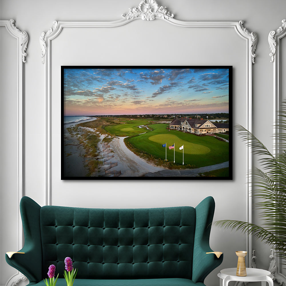 Kiawah Island Golf Resort Ocean Course, Kiawah Island, South Carolina, Framed Art Print Wall Decor, Picture Framed