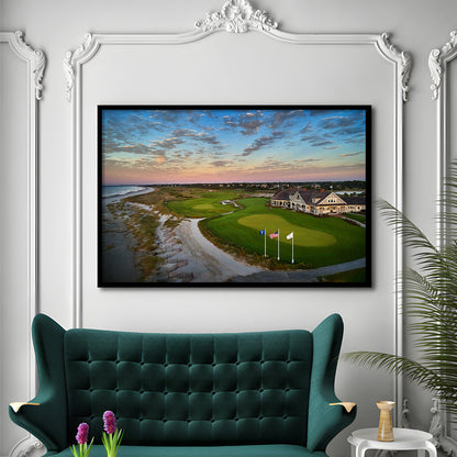 Kiawah Island Golf Resort Ocean Course, Kiawah Island, South Carolina, Framed Art Print Wall Decor, Picture Framed