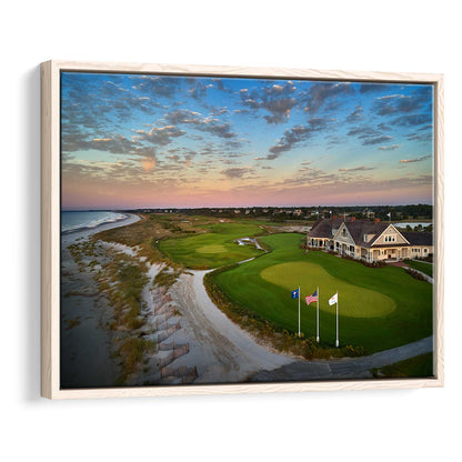 Kiawah Island Golf Resort Ocean Course, Kiawah Island, South Carolina, Floating Framed Canvas Print Wall Art
