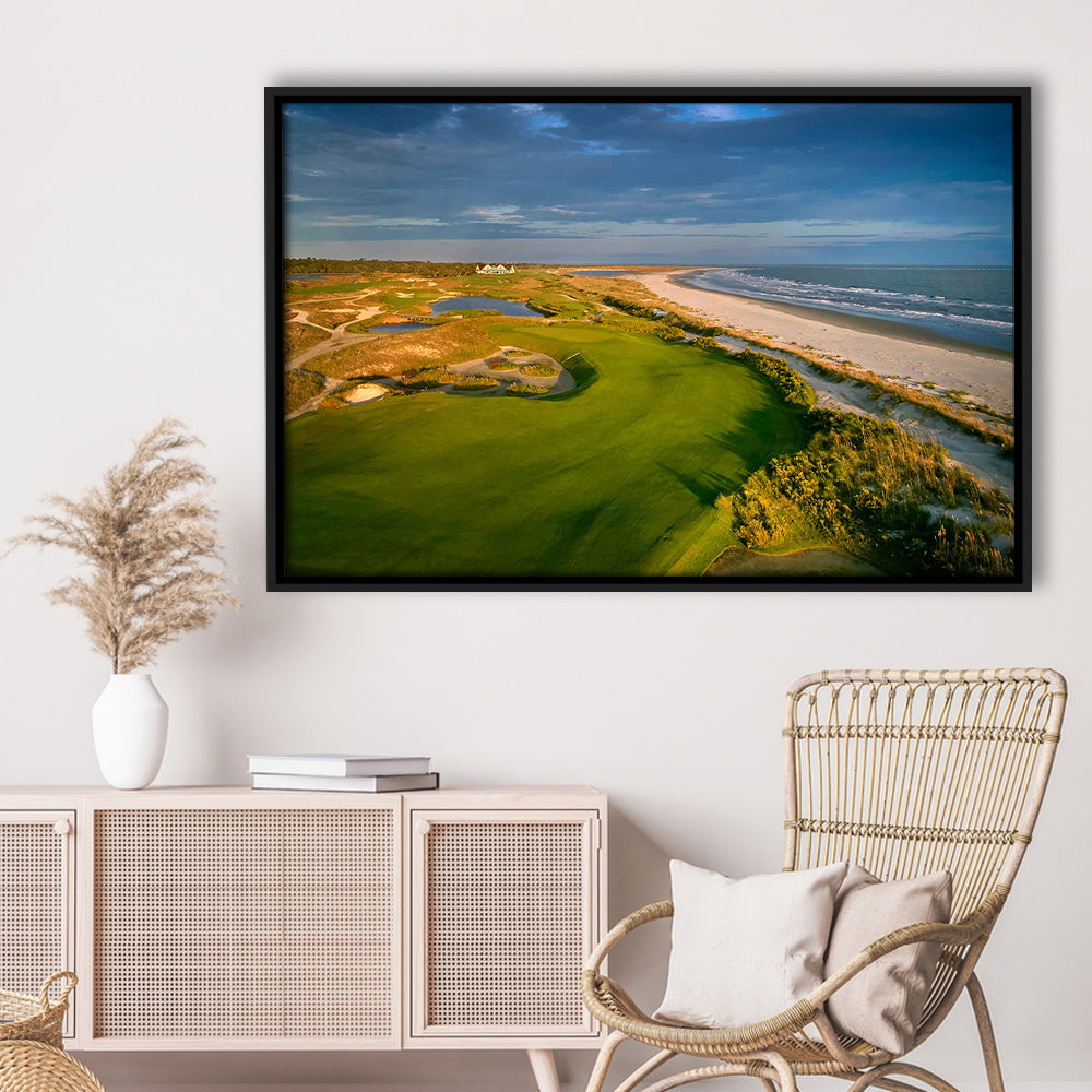 Kiawah Island Golf Resort Ocean Course, Kiawah Island, South Carolina 1, Floating Framed Canvas Print Wall Art