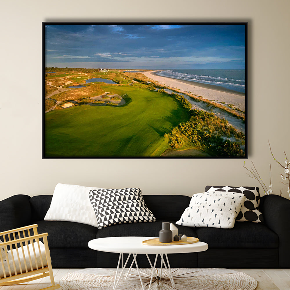 Kiawah Island Golf Resort Ocean Course, Kiawah Island, South Carolina 1, Floating Framed Canvas Print Wall Art