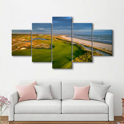 Kiawah Island Golf Resort Ocean Course, Kiawah Island, South Carolina 1, 5 Pieces Mixed Canvas Print Wall Art