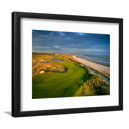 Kiawah Island Golf Resort Ocean Course, Kiawah Island, South Carolina 1, Goft Art Print, Framed Art Print White Border