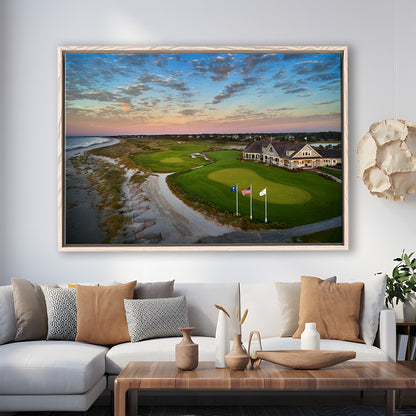 Kiawah Island Golf Resort Ocean Course, Kiawah Island, South Carolina, Floating Framed Canvas Print Wall Art