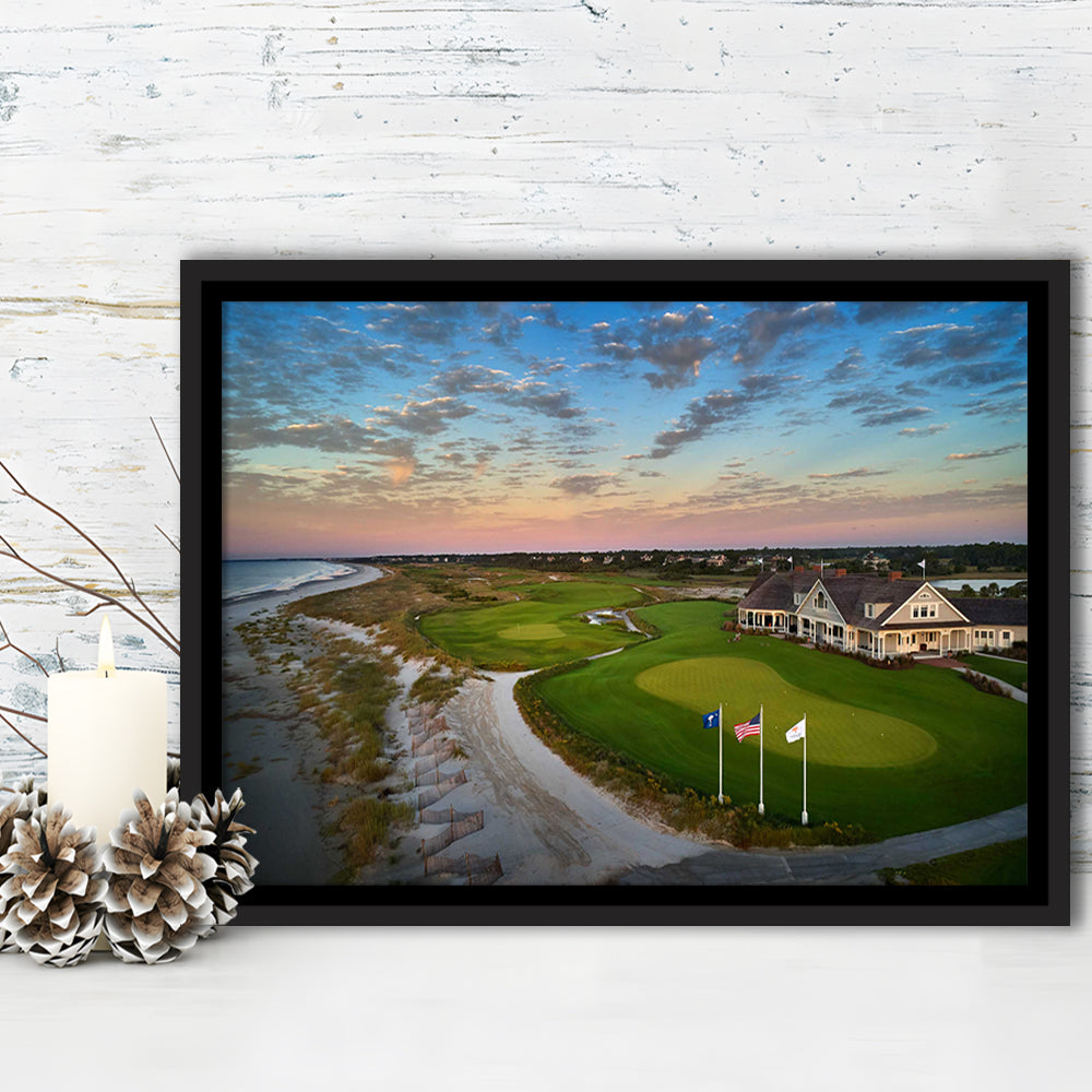 Kiawah Island Golf Resort Ocean Course, Kiawah Island, South Carolina, Floating Framed Canvas Print Wall Art