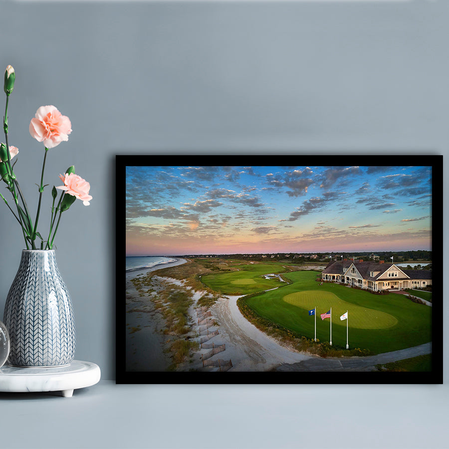 Kiawah Island Golf Resort Ocean Course, Kiawah Island, South Carolina, Framed Art Print Wall Decor, Picture Framed