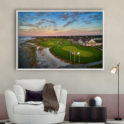 Kiawah Island Golf Resort Ocean Course, Kiawah Island, South Carolina, Floating Framed Canvas Print Wall Art