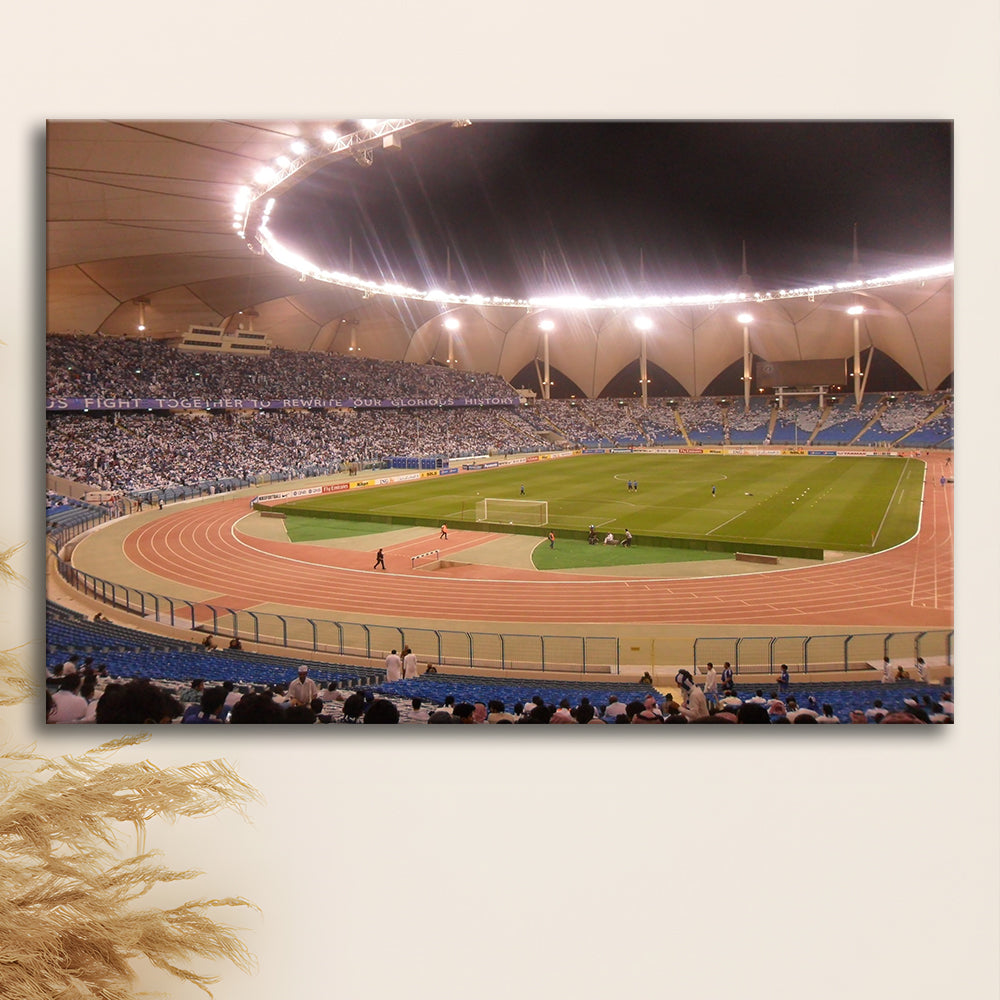 King Abdullah Sport City Stadium, Stadium Canvas, Sport Art, Gift for him, Man Cave Decor, Art Print, Canvas Print Wall Art
