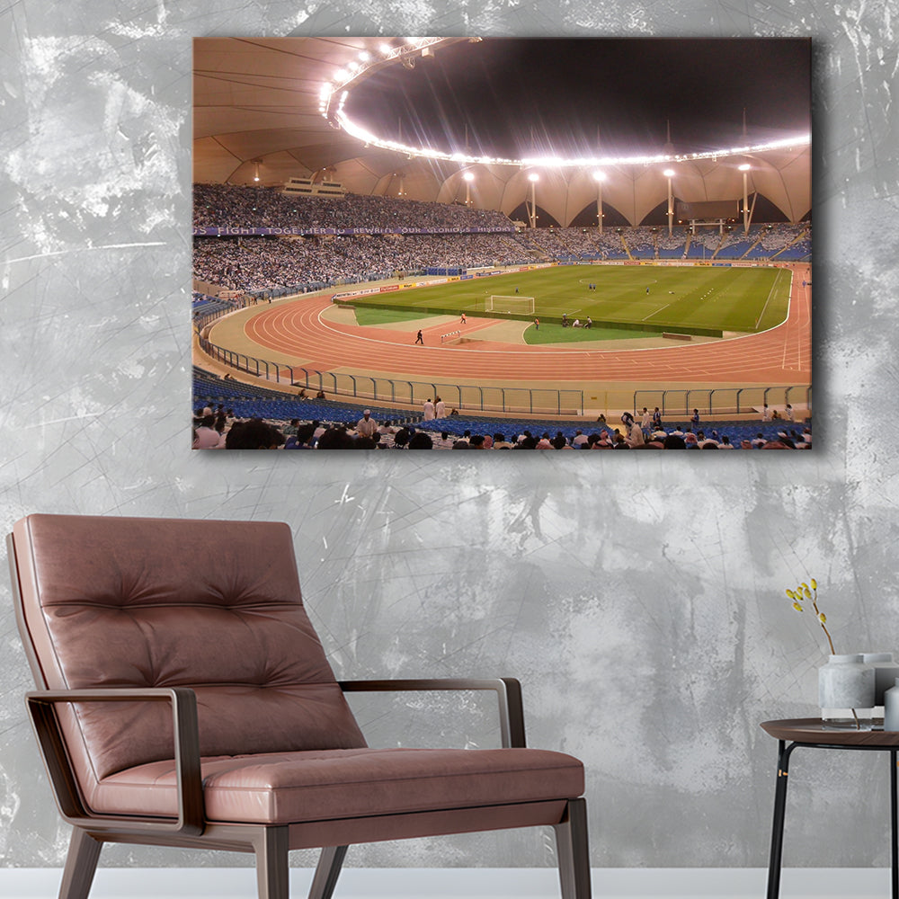 King Abdullah Sport City Stadium, Stadium Canvas, Sport Art, Gift for him, Man Cave Decor, Art Print, Canvas Print Wall Art
