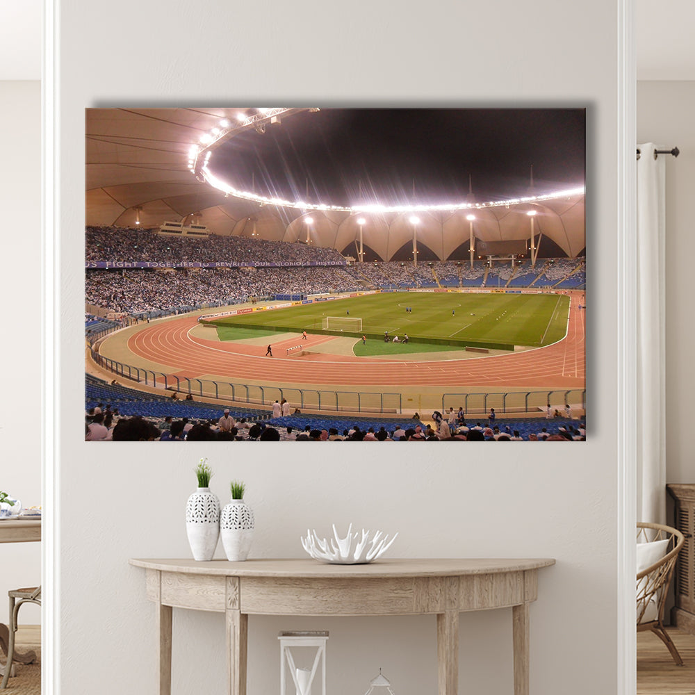 King Abdullah Sport City Stadium, Stadium Canvas, Sport Art, Gift for him, Man Cave Decor, Art Print, Canvas Print Wall Art