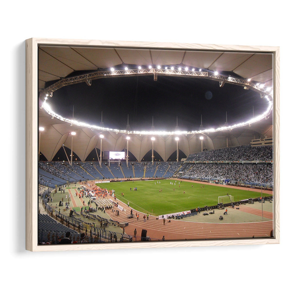 King Fahd International Stadium, Stadium Canvas, Sport Art, Framed Canvas Print Wall Art, Floating Frame